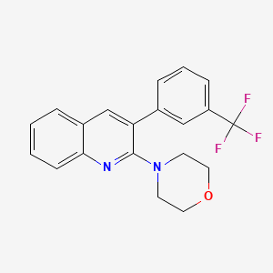 2-Morpholino-3-[3-(trifluoromethyl)phenyl]quinoline