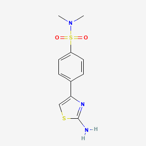 4-(2-amino-1,3-thiazol-4-yl)-N,N-dimethylbenzenesulfonamide