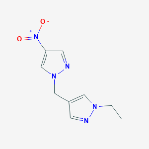1-ethyl-4-[(4-nitro-1H-pyrazol-1-yl)methyl]-1H-pyrazole