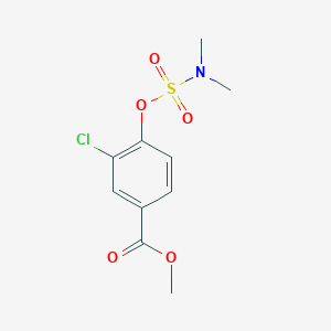 molecular formula C10H12ClNO5S B2384061 methyl 3-chloro-4-[(dimethylsulfamoyl)oxy]benzoate CAS No. 338405-92-8