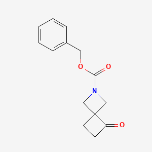 molecular formula C14H15NO3 B2384063 Benzyl 5-oxo-2-azaspiro[3.3]heptane-2-carboxylate CAS No. 1638766-95-6