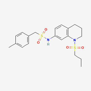 N-(1-(propylsulfonyl)-1,2,3,4-tetrahydroquinolin-7-yl)-1-(p-tolyl)methanesulfonamide