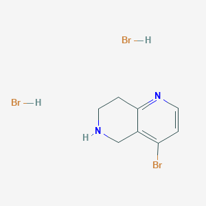 molecular formula C8H11Br3N2 B2384102 4-Bromo-5,6,7,8-tetrahydro-1,6-naphthyridine dihydrobromide CAS No. 1909337-65-0