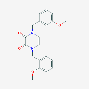 1-(2-Methoxybenzyl)-4-(3-methoxybenzyl)-1,4-dihydropyrazine-2,3-dione