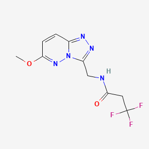3,3,3-trifluoro-N-((6-methoxy-[1,2,4]triazolo[4,3-b]pyridazin-3-yl)methyl)propanamide