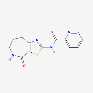 molecular formula C13H12N4O2S B2384164 N-(4-oxo-5,6,7,8-tetrahydro-4H-thiazolo[5,4-c]azepin-2-yl)picolinamide CAS No. 1797727-21-9