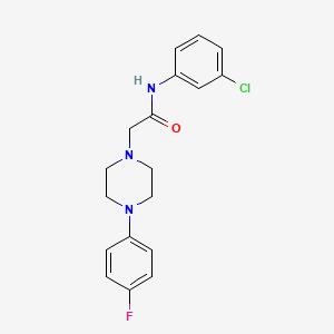 molecular formula C18H19ClFN3O B2384171 N-(3-chlorophenyl)-2-[4-(4-fluorophenyl)piperazin-1-yl]acetamide CAS No. 329080-06-0