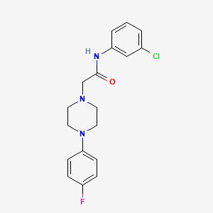 N-(3-chlorophenyl)-2-[4-(4-fluorophenyl)piperazin-1-yl]acetamide