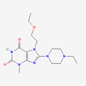 7-(2-Ethoxyethyl)-8-(4-ethylpiperazin-1-yl)-3-methylpurine-2,6-dione