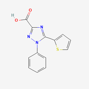 1-phenyl-5-(thiophen-2-yl)-1H-1,2,4-triazole-3-carboxylic acid