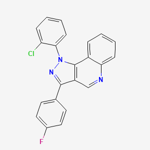 1-(2-chlorophenyl)-3-(4-fluorophenyl)-1H-pyrazolo[4,3-c]quinoline