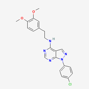 1-(4-chlorophenyl)-N-[2-(3,4-dimethoxyphenyl)ethyl]-1H-pyrazolo[3,4-d]pyrimidin-4-amine