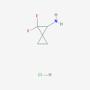 2,2-Difluorospiro[2.2]pentan-1-amine;hydrochloride
