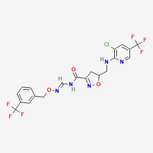 5-({[3-chloro-5-(trifluoromethyl)-2-pyridinyl]amino}methyl)-N-[({[3-(trifluoromethyl)benzyl]oxy}amino)methylene]-4,5-dihydro-3-isoxazolecarboxamide