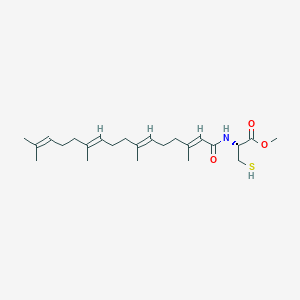 molecular formula C24H39NO3S B238420 Geranylgeranylcysteine methyl ester CAS No. 130413-80-8