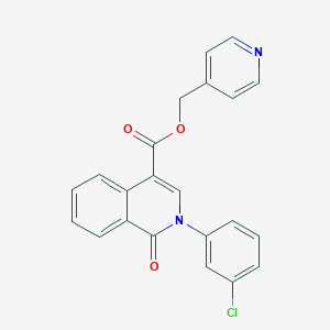 N-(3,4-dimethylphenyl)-2-{[3-(phenylthio)pyrazin-2-yl]thio}acetamide
