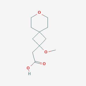 2-(2-Methoxy-7-oxaspiro[3.5]nonan-2-yl)acetic acid