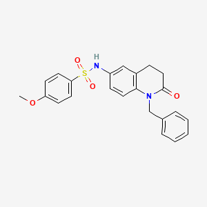 molecular formula C23H22N2O4S B2384207 N-(1-benzyl-2-oxo-1,2,3,4-tetrahydroquinolin-6-yl)-4-methoxybenzenesulfonamide CAS No. 941906-36-1