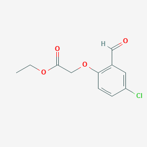 molecular formula C11H11ClO4 B2384215 Ethyl 2-(4-chloro-2-formylphenoxy)acetate CAS No. 17798-46-8