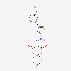 3-(((4-(3-Methoxyphenyl)thiazol-2-yl)amino)methylene)-1,5-dioxaspiro[5.5]undecane-2,4-dione
