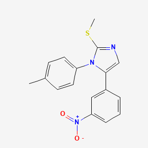 2-(methylthio)-5-(3-nitrophenyl)-1-(p-tolyl)-1H-imidazole