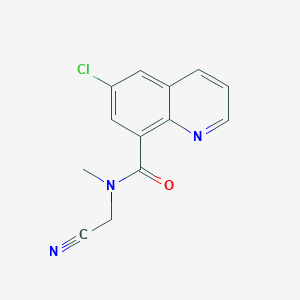 6-chloro-N-(cyanomethyl)-N-methylquinoline-8-carboxamide