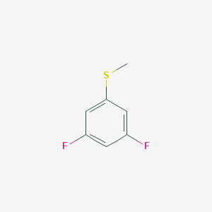 molecular formula C7H6F2S B2384257 1,3-Difluoro-5-(methylsulfanyl)benzene CAS No. 54378-77-7
