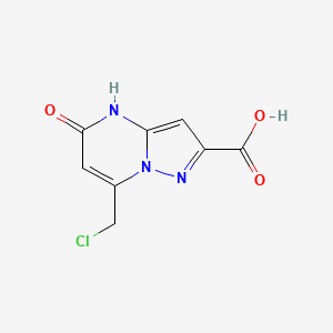 7-(Chloromethyl)-5-oxo-4,5-dihydropyrazolo[1,5-a]pyrimidine-2-carboxylic acid