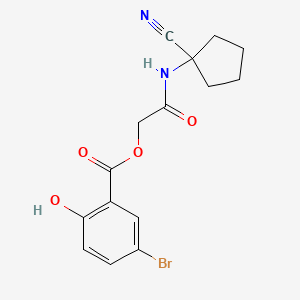 [2-[(1-Cyanocyclopentyl)amino]-2-oxoethyl] 5-bromo-2-hydroxybenzoate