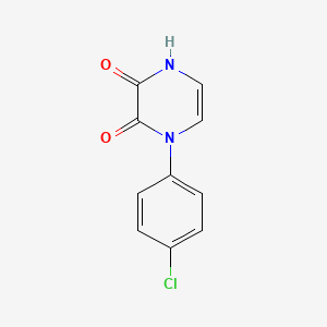 molecular formula C10H7ClN2O2 B2384264 1-(4-Chlorophenyl)-1,4-dihydropyrazine-2,3-dione CAS No. 1030102-38-5
