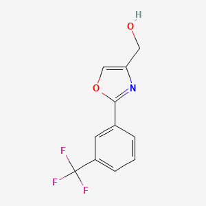 [2-[3-(Trifluoromethyl)phenyl]-1,3-oxazol-4-yl]methanol