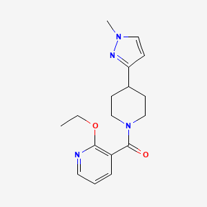 (2-ethoxypyridin-3-yl)(4-(1-methyl-1H-pyrazol-3-yl)piperidin-1-yl)methanone