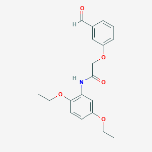 molecular formula C19H21NO5 B2384311 N-(2,5-diethoxyphenyl)-2-(3-formylphenoxy)acetamide CAS No. 1090911-91-3