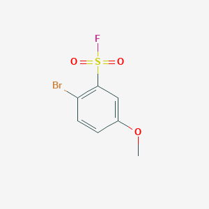 molecular formula C7H6BrFO3S B2384312 2-Bromo-5-methoxybenzene-1-sulfonyl fluoride CAS No. 1935475-26-5