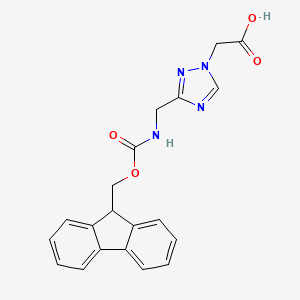 2-[3-[(9H-Fluoren-9-ylmethoxycarbonylamino)methyl]-1,2,4-triazol-1-yl]acetic acid