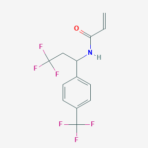 N-[3,3,3-Trifluoro-1-[4-(trifluoromethyl)phenyl]propyl]prop-2-enamide