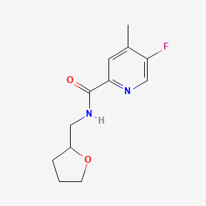 5-Fluoro-4-methyl-N-(oxolan-2-ylmethyl)pyridine-2-carboxamide