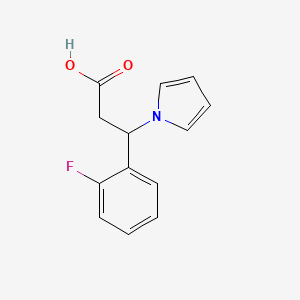 3-(2-fluorophenyl)-3-(1H-pyrrol-1-yl)propanoic acid