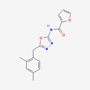N-(5-(2,4-dimethylbenzyl)-1,3,4-oxadiazol-2-yl)furan-2-carboxamide