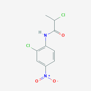 molecular formula C9H8Cl2N2O3 B2384338 2-chloro-N-(2-chloro-4-nitrophenyl)propanamide CAS No. 379254-98-5