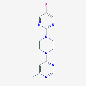 4-[4-(5-Fluoropyrimidin-2-yl)piperazin-1-yl]-6-methylpyrimidine