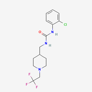 1-(2-Chlorophenyl)-3-[[1-(2,2,2-trifluoroethyl)piperidin-4-yl]methyl]urea