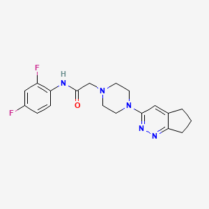 N-(2,4-difluorophenyl)-2-(4-(6,7-dihydro-5H-cyclopenta[c]pyridazin-3-yl)piperazin-1-yl)acetamide
