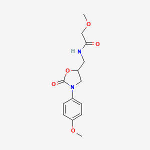 2-methoxy-N-((3-(4-methoxyphenyl)-2-oxooxazolidin-5-yl)methyl)acetamide