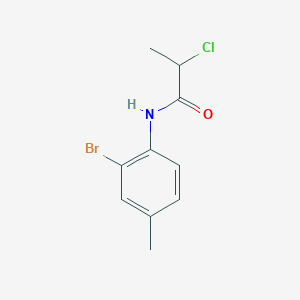 molecular formula C10H11BrClNO B2384396 N-(2-bromo-4-methylphenyl)-2-chloropropanamide CAS No. 882324-05-2