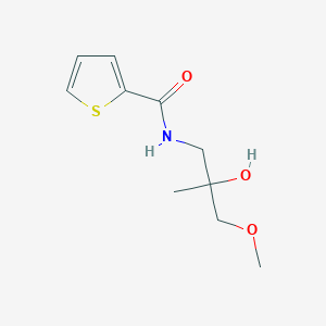 molecular formula C10H15NO3S B2384411 N-(2-hydroxy-3-methoxy-2-methylpropyl)thiophene-2-carboxamide CAS No. 1334370-25-0