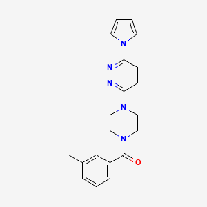 (4-(6-(1H-pyrrol-1-yl)pyridazin-3-yl)piperazin-1-yl)(m-tolyl)methanone