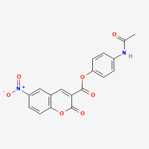 (4-Acetamidophenyl) 6-nitro-2-oxochromene-3-carboxylate