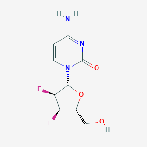 molecular formula C9H11F2N3O3 B238443 1-(2,3-Dideoxy-2,3-difluoroarabinofuranosyl)cytosine CAS No. 128496-20-8