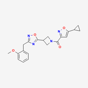 (5-Cyclopropylisoxazol-3-yl)(3-(3-(2-methoxybenzyl)-1,2,4-oxadiazol-5-yl)azetidin-1-yl)methanone